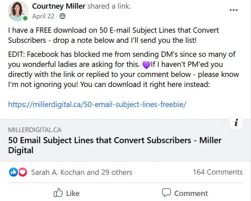 Facebook groups | Miller Digital